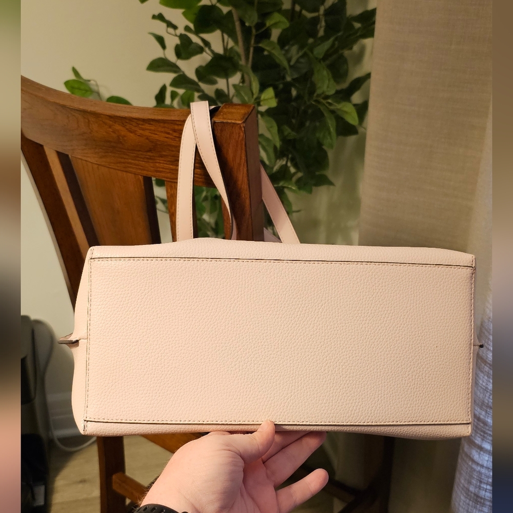 Michael Kors Emilia East/West Leather Tote Bag - Powder Blush NWT - Picture 8 of 10